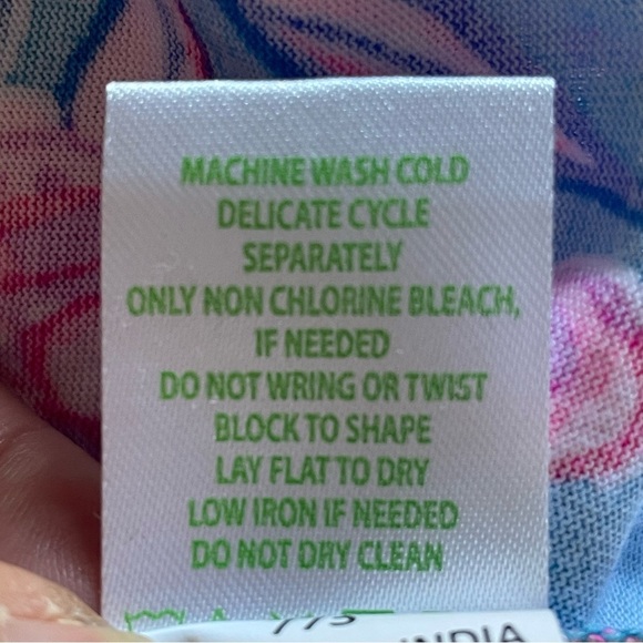 Lilly Pulitzer Orchid Oasis Delaney Dress Pleated Puff Sleeve Sundress - Picture 14 of 16